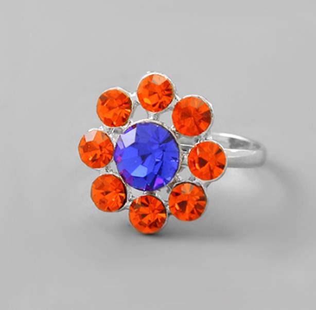 Ring: Orange Flower - Free Size